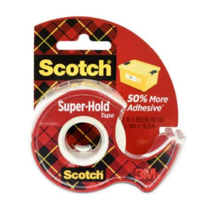 Cinta Scotch 3M Super Adhesiva 19mmx16.5m con Despachador