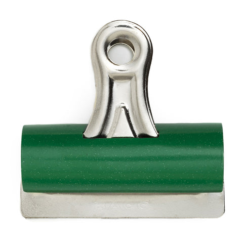 Agarrapapel Baco Bull-dog No.400 Verde 76mm con 12 piezas