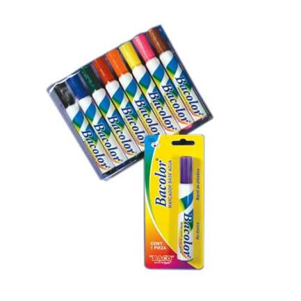 Marcador Bacolor Estuche con 8 piezas