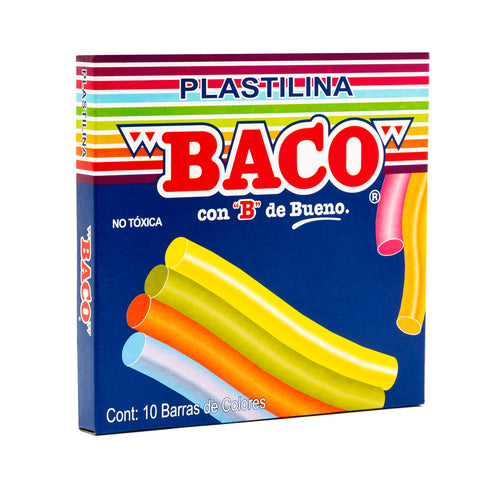 Plastilina Baco Barritas con 10 piezas