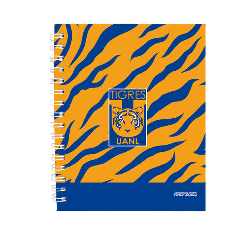 Libreta Dietrix First Class pasta dura doble arillo 80 hojas raya Club Tigres UANL modelo
