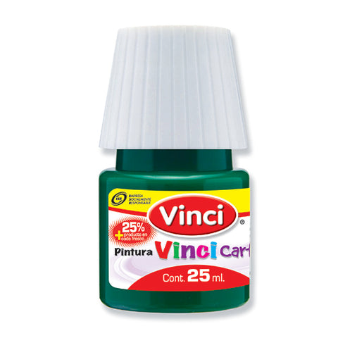 Pintura Cartel Vinci 25 ml Verde Esmeralda #63 Caja con 10 piezas