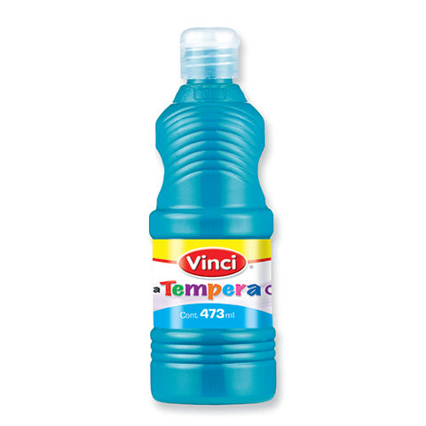 Pintura tempera vinci 473 ml azul turquesa