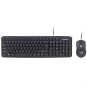 Kit Teclado y Mouse Manhattan Óptico Cableado 1000 ppp Color Negro · fastco