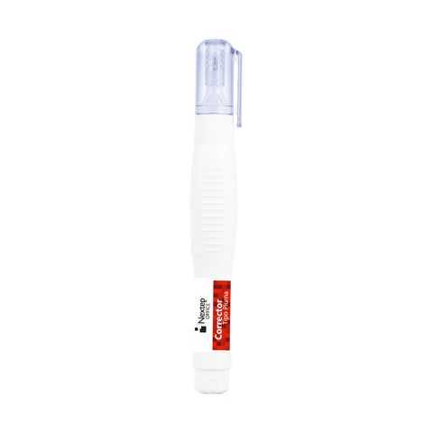 Corrector Nextep Tipo Pluma 8ml Punta Metálica con 12 Piezas