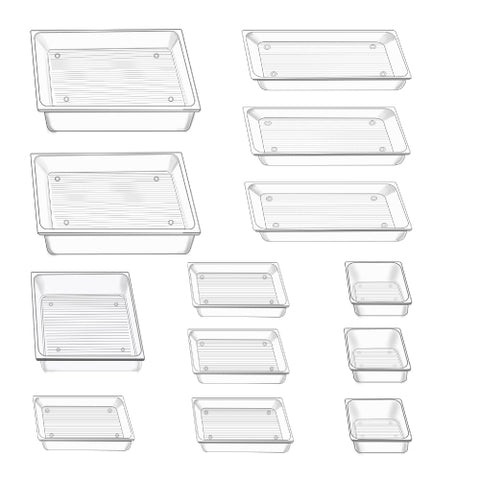 Juego de 13 Organizadores Nextep para Cajón Transparente Pet