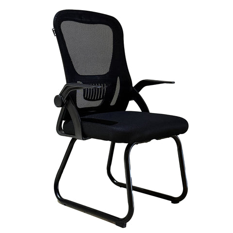 Silla de Visitas Nextep con Descansabrazos Ajustables de Tela/Malla