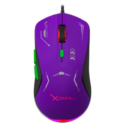 Mouse Gamer XZ-401 RGB 7 200 Dpi 6 botones Conexion USB 1.5m para empresas · fastco