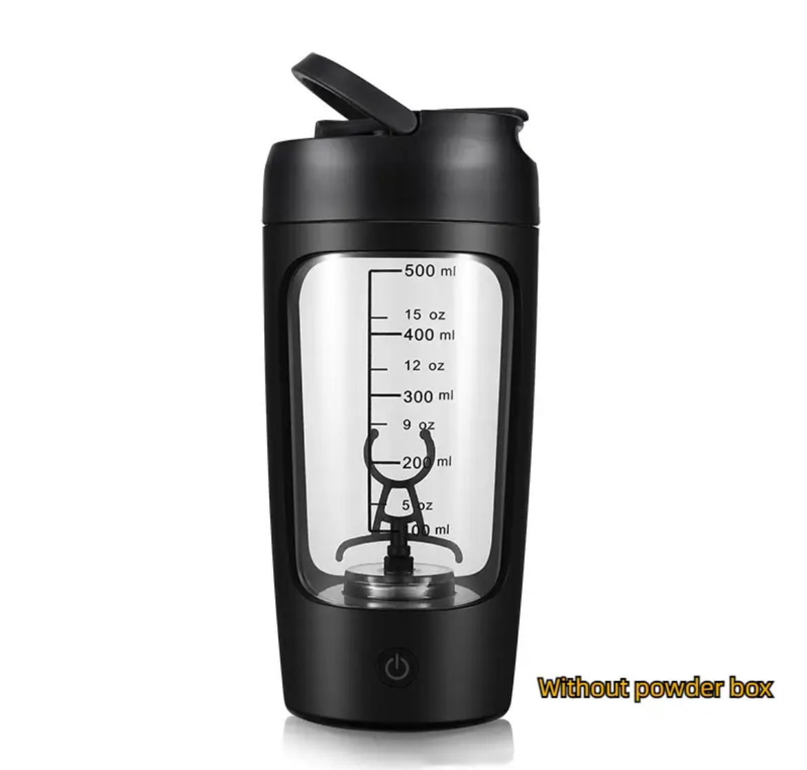 Botella agitadora de proteína de suero de leche portátil, taza agitadora totalmente automática, recargable por USB, mezcla de cóctel sin BA para gimnasio, 650ml , Shaker para gimnasio