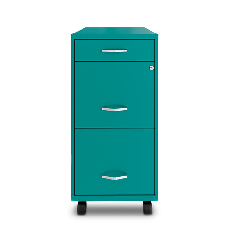 Archivero con 3 Cajones Space Solutions Turquesa · Archiveros y cajoneras para empresas · fastco