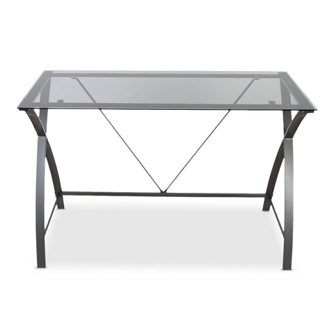 Escritorio Ejecutivo Sky Desk Vidrio Ahumado Gris · Escritorios para empresas · fastco
