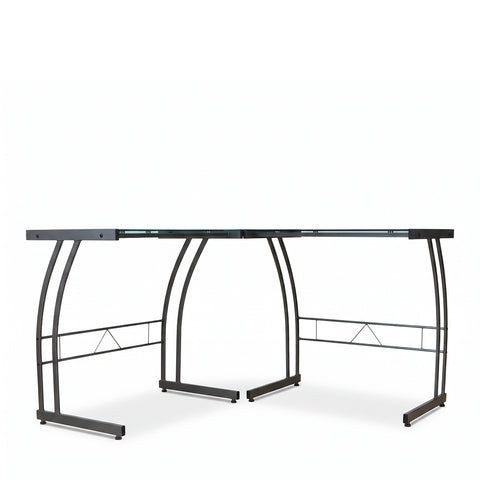 Escritorio en L Sky Desk CD-2900 Vidrio Gris · Escritorios para empresas · fastco