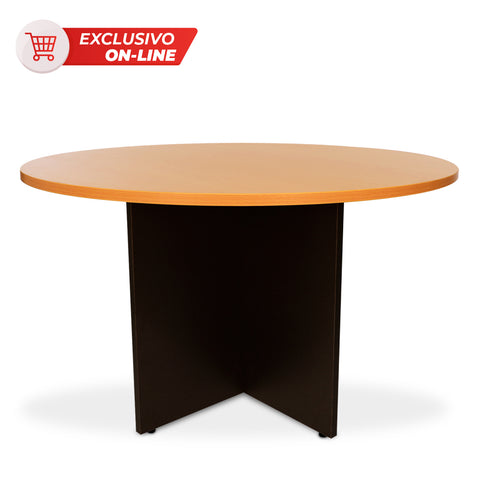 Mesa de Trabajo Redonda Jasper J 1200 Café · Mesas de juntas y de trabajo para empresas · fastco