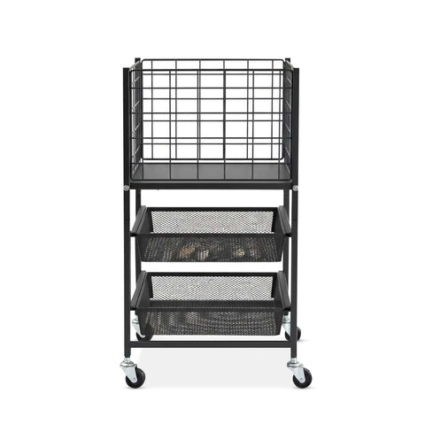 Carrito Organizador Simply Sky Furniture 2 Gavetas Acero Gris Oscuro · Archiveros y cajoneras para empresas · fastco