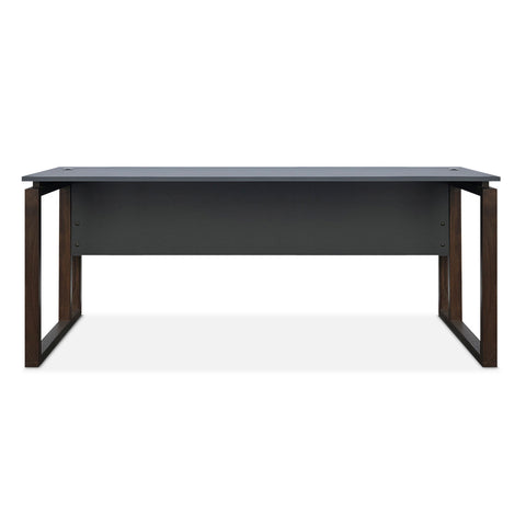 Escritorio para Oficina Skanor Tablero Termofusionado Gris Nogal 180 x 70 cm · Escritorios para empresas · fastco