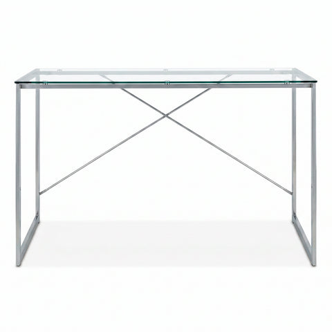 Escritorio Minimalista Sky Desk Vidrio Templado Gris · Escritorios para empresas · fastco