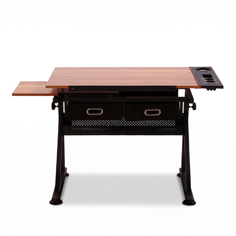 Restirador Red Top Ajustable 2 Cajones Madera Negro · Mesas de juntas y de trabajo para empresas · fastco