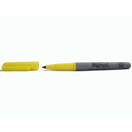Marcador Signal 30005 Permanente Fino Amarillo con 12 piezas