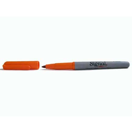 Marcador Signal Permanente Punto Fino con 12 piezas Naranja