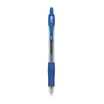 Bolígrafo Pilot Gel G2-5 Azul con 12 piezas