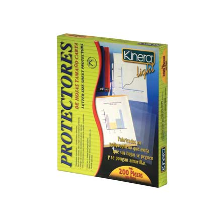 Mica Kinera Ligth 370 Protector Hojas con 200 piezas
