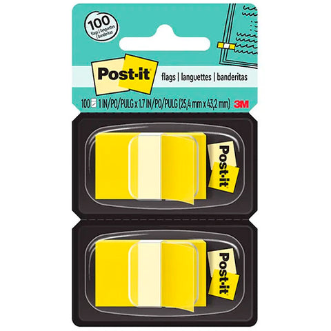 Banderitas 3M con 50 cada uno Caja con 6 Amarillo