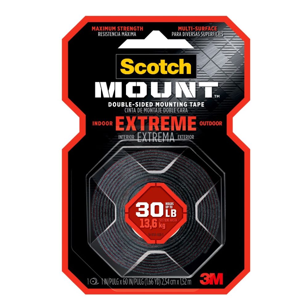 Cinta Montaje 3M Extrema Scotch-Mount 414 hojas 2.54cmx1.52m