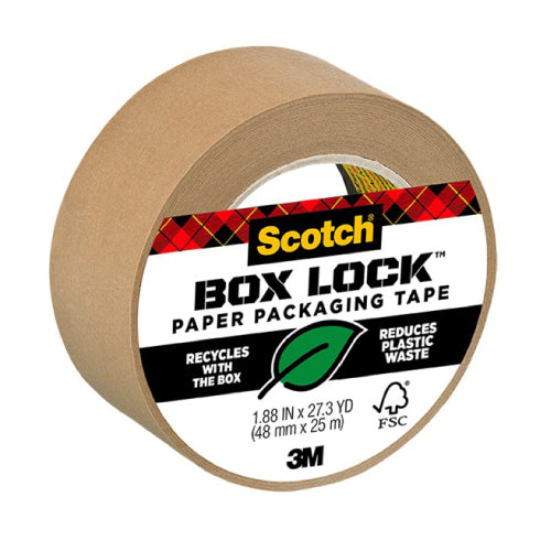 Cinta Empaque 3M de Papel Box Lock 0.48X22.8 m