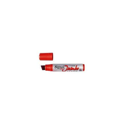 Marcador Permanente Signal Jumbo Rojo con 4 paquete