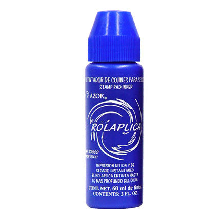 Tinta Rolaplica 587 Sello 60cc Azul