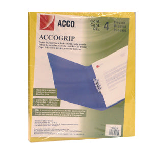 Carpeta Acco Grip T3 Carta con 4 piezas Amarillo
