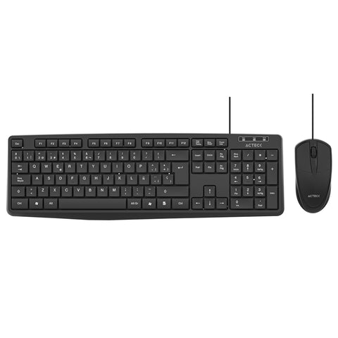 Kit Teclado y Mouse Acteck Creator MK210 Alámbrico USB 1200dpi para empresas · fastco