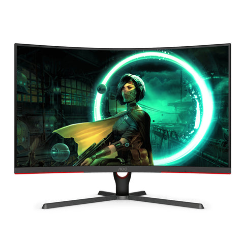 AOC C32G3E Monitor Gaming Curvo 1000R 32 pulgadas FHD VA 165Hz 1ms para empresas · fastco