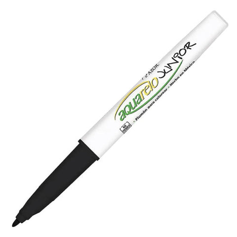 Marcador Aquarelo Junior Punta Fina Color Negro con 12 piezas