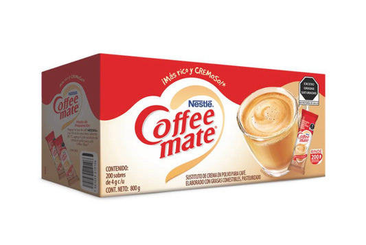 Sustituto de crema coffee mate 200pz