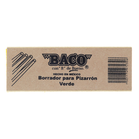 Borrador Baco Base Madera para Pizarrón