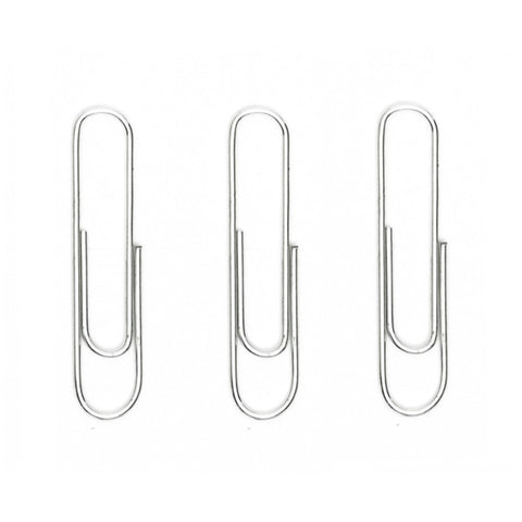 Clip Baco Estándar #1 Galvanizado Paquete con 10 Cajas con 100 Clips cada uno