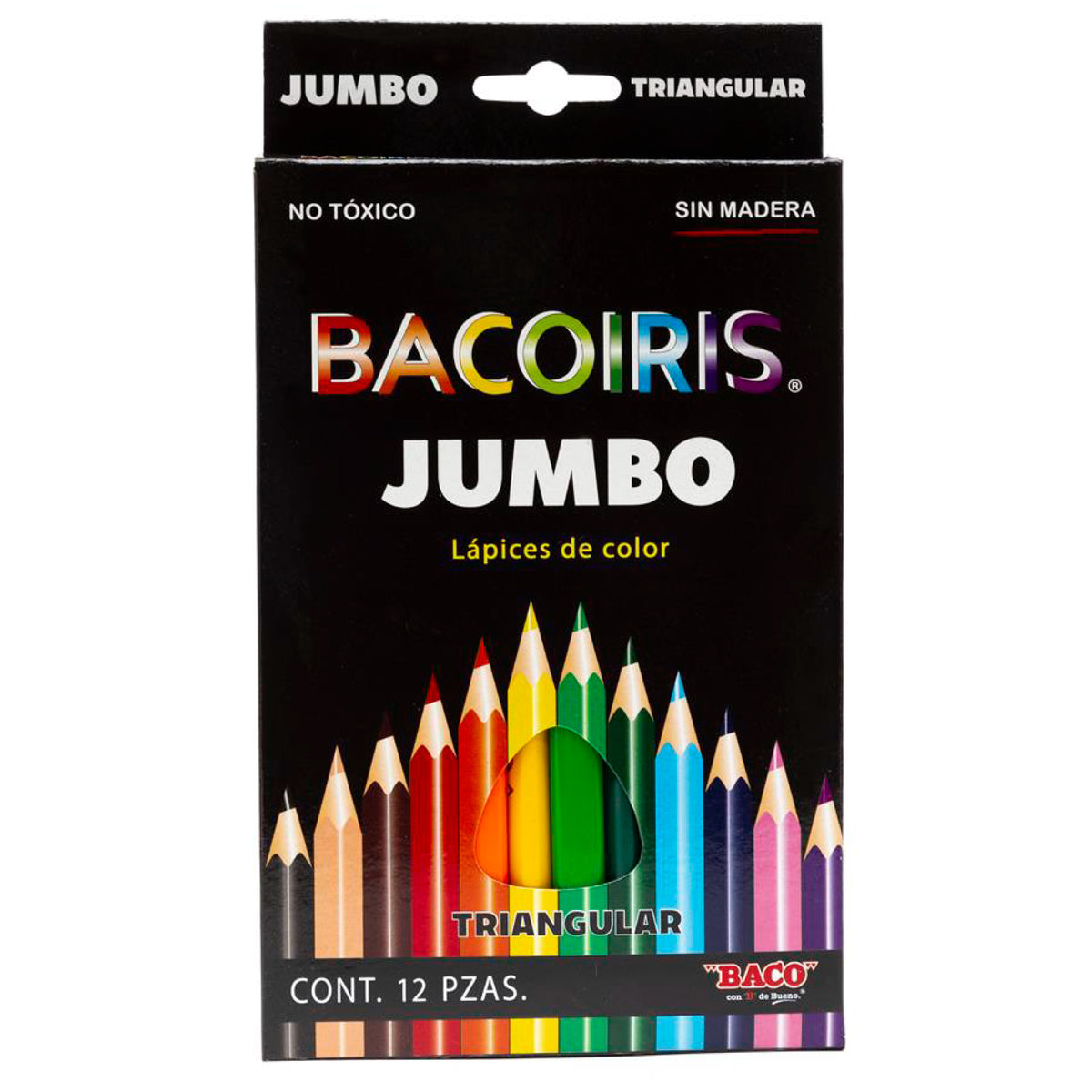 Colores Bacoiris Triangulares Jumbo Caja con 12 piezas