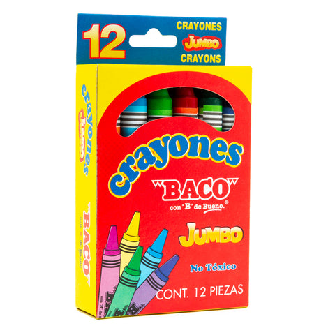 Crayon Baco Jumbo con 12 piezas
