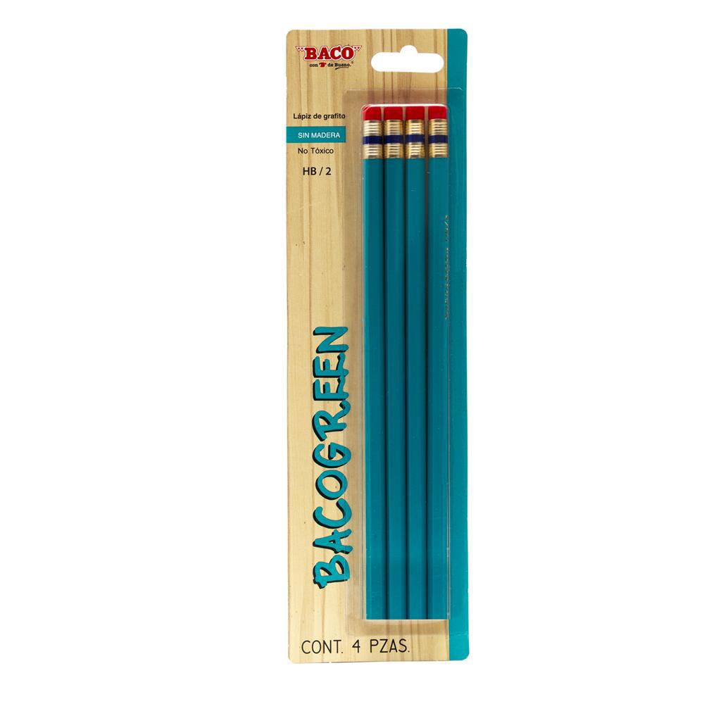 Bacopencil en Blister con 4 Piezas Verde