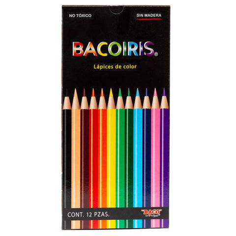 Colores Baco Bacoiris Largos Caja con 12 piezas