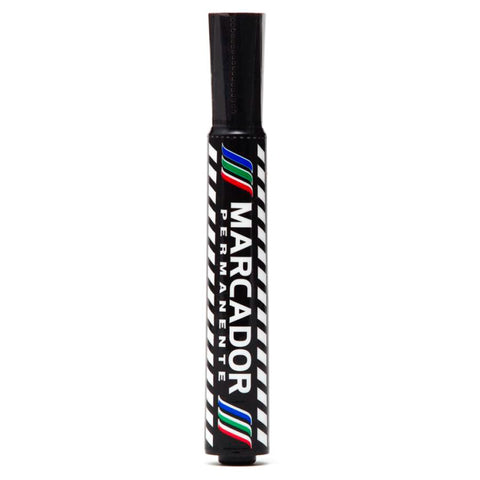 Marcador Baco Permanente Plástico Negro con 12 piezas