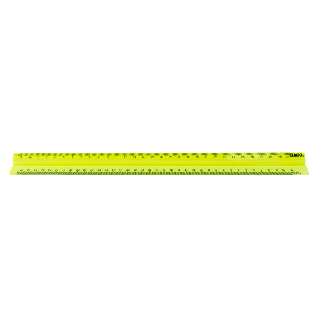 Escalímetro Baco RG021 30cm 6 Escalas Colores Surtidos Cartón Colgante