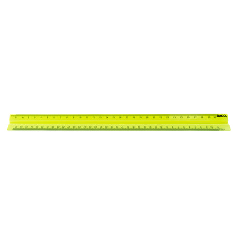Escalímetro Baco RG021 30cm 6 Escalas Colores Surtidos Cartón Colgante
