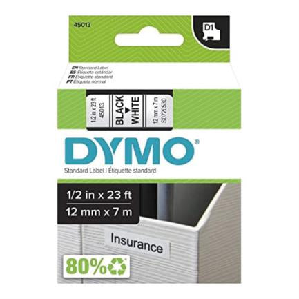 Etiquetas Dymo Estándar CTA Blanca Imp/Negro 1/2 1 pieza