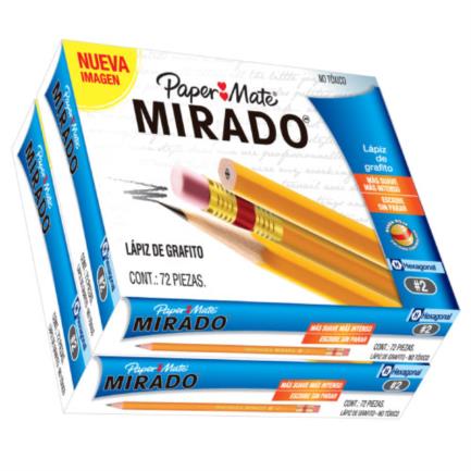 Lápiz Berol Mirado 2 con 144 piezas