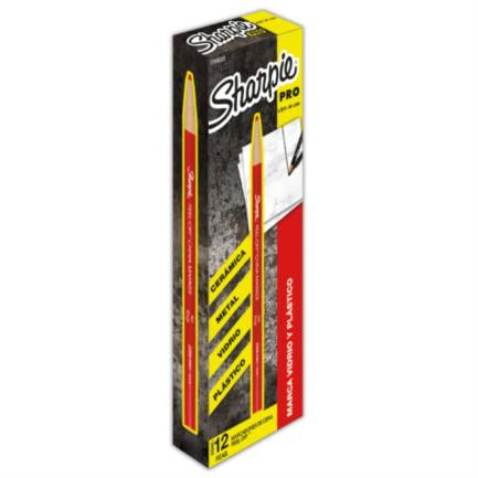 Marcador de cera Sharpie Rojo Carmín con 12 piezas