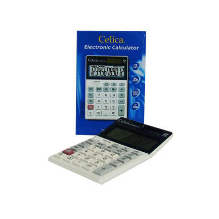 Calculadora Celica Semi Escritorio 12 Dígitos Sol/bat