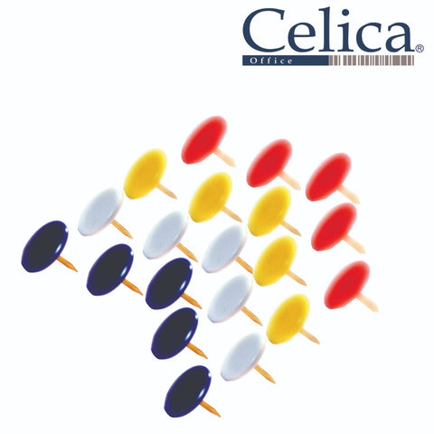 Chinches de Colores Celica Caja con 100 piezas