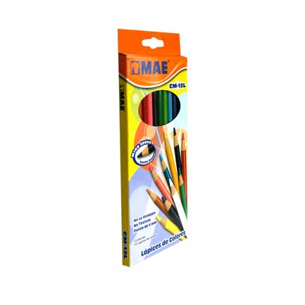 Colores Mae Largos Mina 4mm con 12 piezas